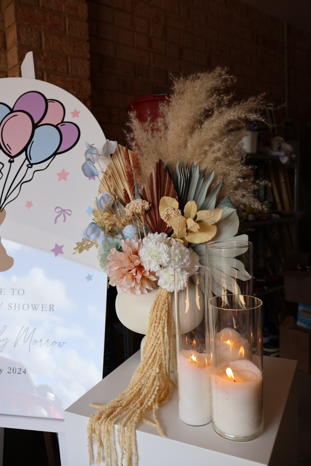 BLUE FLORAL ARRANGEMENT