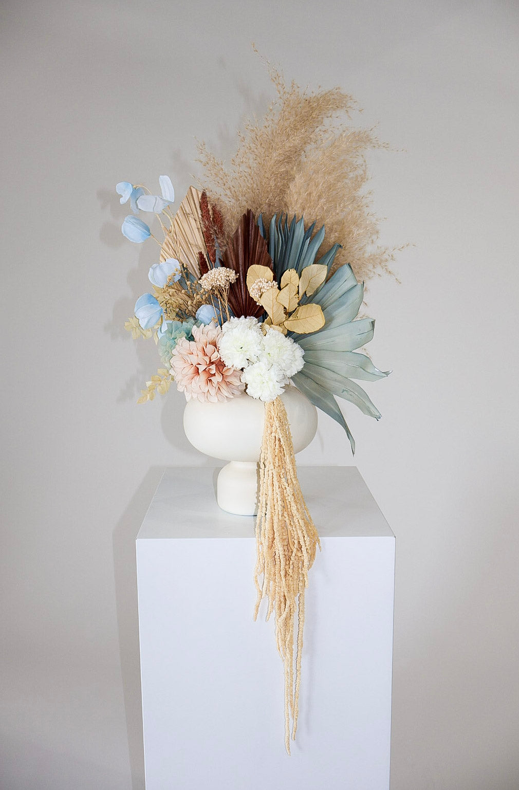 BLUE FLORAL ARRANGEMENT