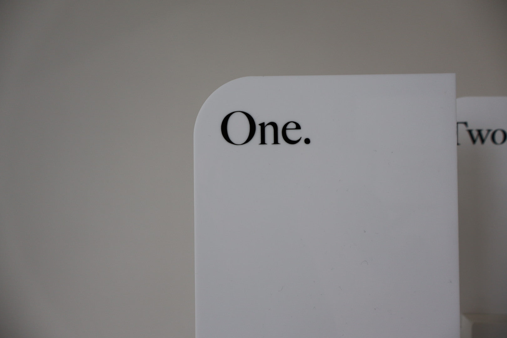 TABLE NUMBERS